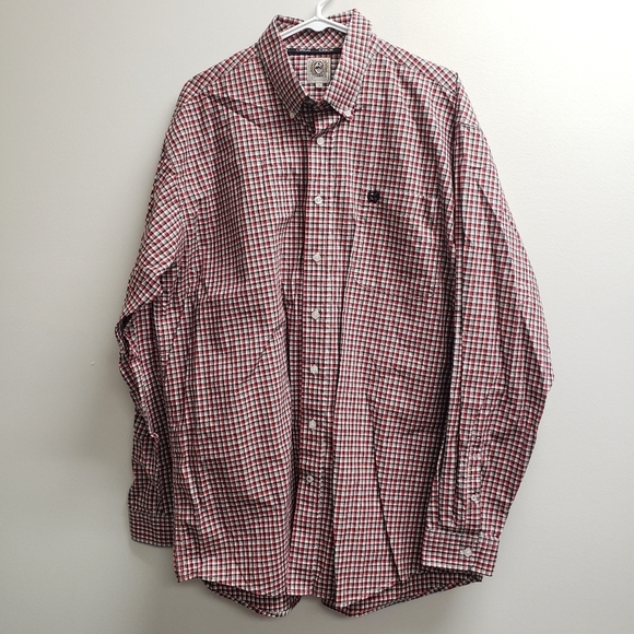 Cinch Mens Button Up Long Sleeve Shirt Size Large - Picture 1 of 5